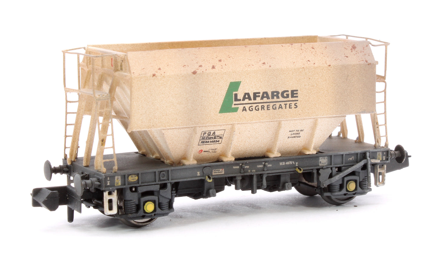 Set of 3 Lafarge Aggregates PGA 51T Hopper Wagons - Weathered