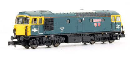 Pre-Owned 2D-001-023 Class 33/1 33112 'Templecombe' BR Blue (Depot Special) Diesel Locomotive - DCC Fitted