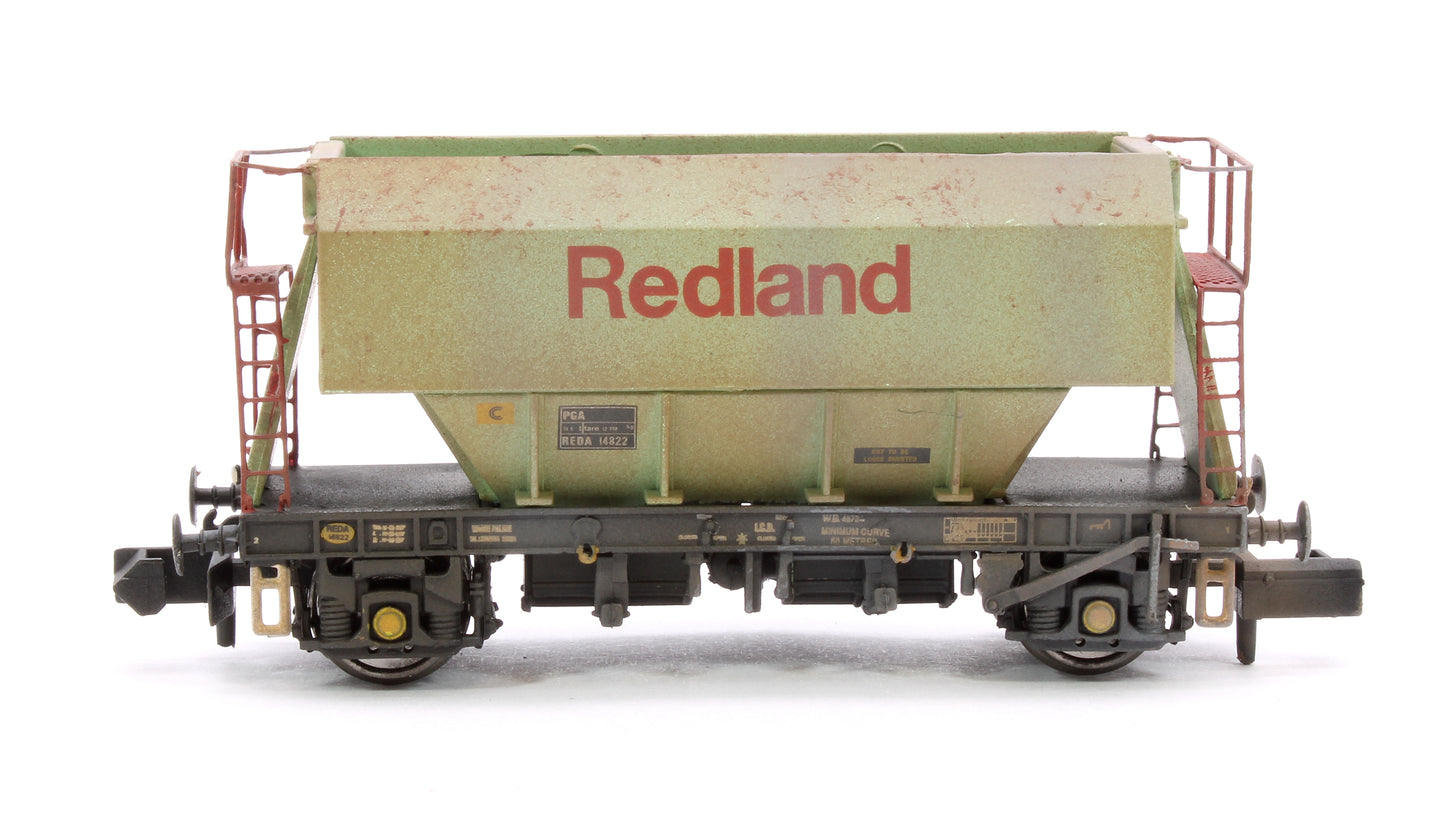 Set of 3 Redland PGA 51T Hopper Wagons - Weathered