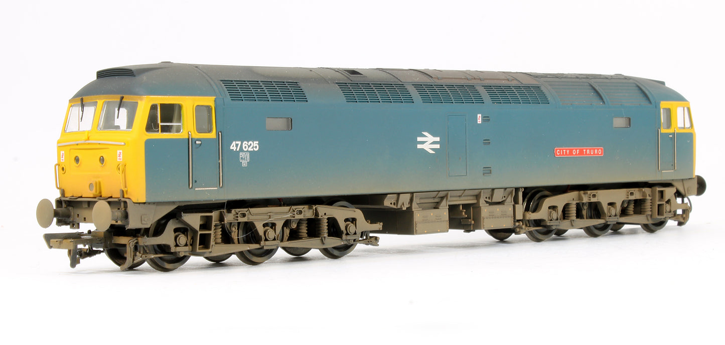 Pre-Owned Class 47625 'City Of Truro' BR Blue Weathered Diesel Locomotive (Regional Exclusive Model) - DCC Sound