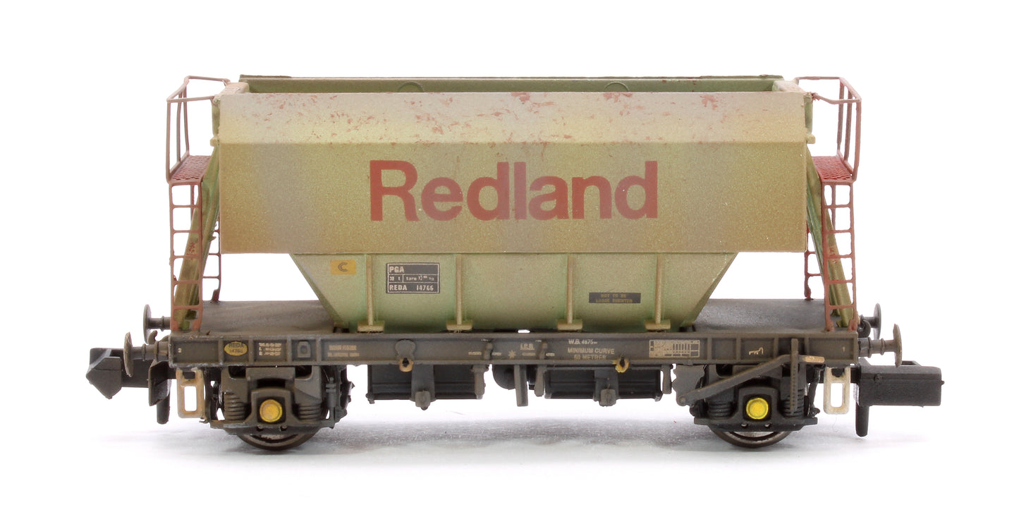 Set of 3 Redland Large Logo PGA 51T Hopper Wagons - Weathered