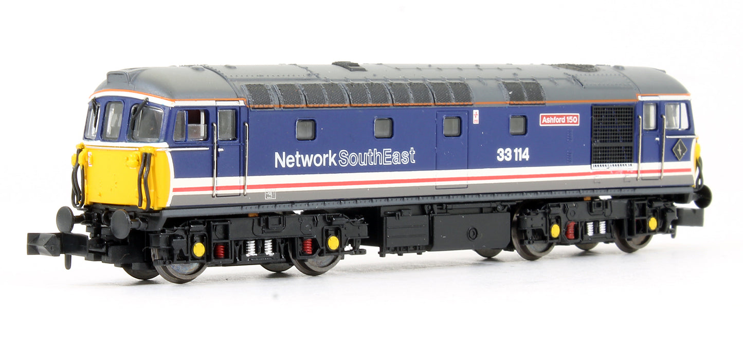 Pre-Owned Class 33/1 33114 "Ashford 150" Network South East NSE Diesel Locomotive