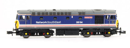 Pre-Owned Class 33/1 33114 "Ashford 150" Network South East NSE Diesel Locomotive