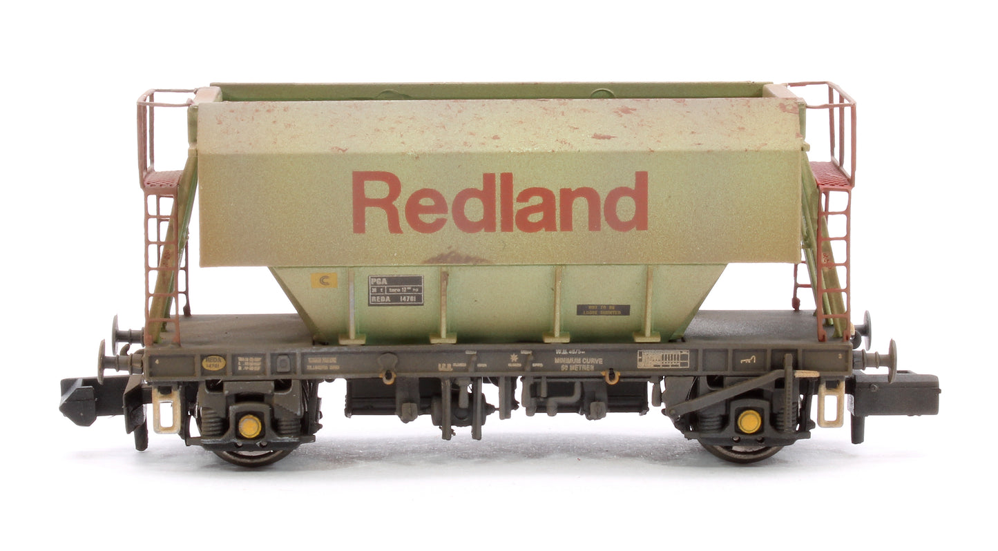 Set of 3 Redland Large Logo PGA 51T Hopper Wagons - Weathered