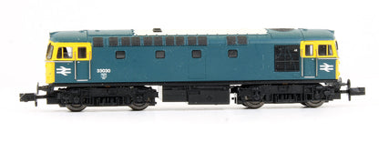Pre-Owned 2D-001-000 Class 33/0 33030 BR Blue Diesel Locomotive - DCC Sound