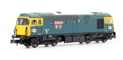 Pre-Owned 2D-001-023 Class 33/1 33112 'Templecombe' BR Blue (Depot Special) Diesel Locomotive - DCC Fitted