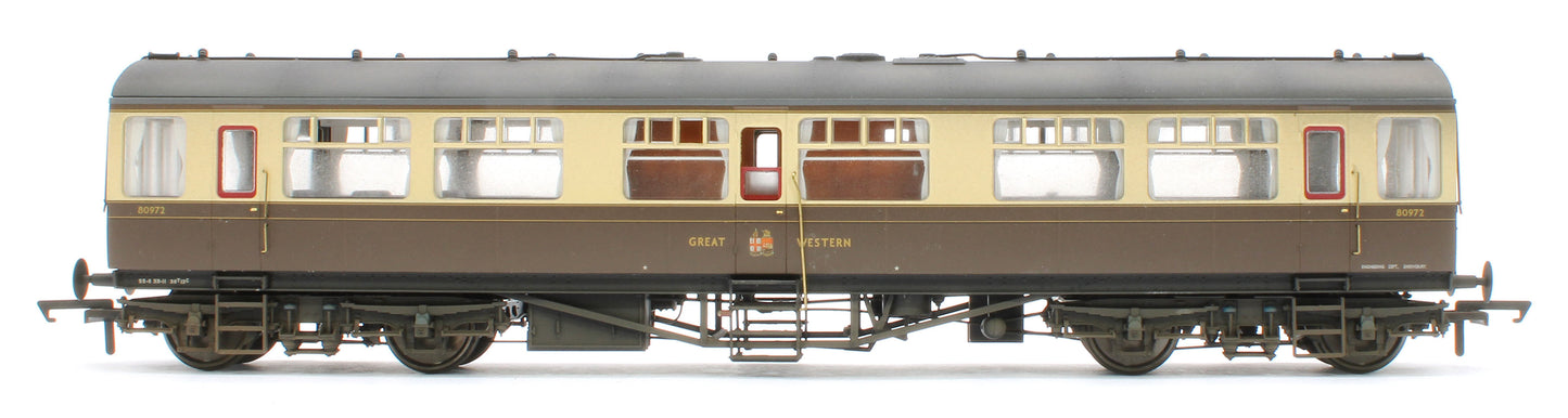 BL-201-006W Bespoke Weathered Black Label GWR Great Western Q13 Inspection Saloon, GWR Chocolate & Cream (Twin Cities) 80972