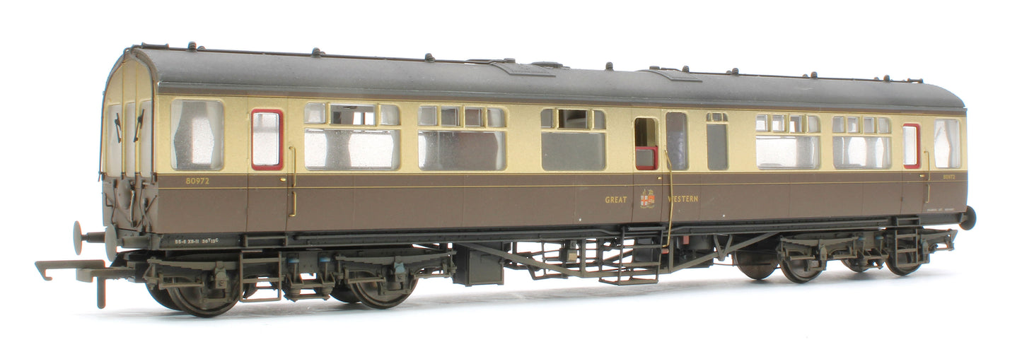 BL-201-006W Bespoke Weathered Black Label GWR Great Western Q13 Inspection Saloon, GWR Chocolate & Cream (Twin Cities) 80972