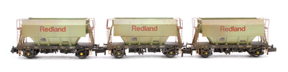 Set of 3 Redland PGA 51T Hopper Wagons - Weathered