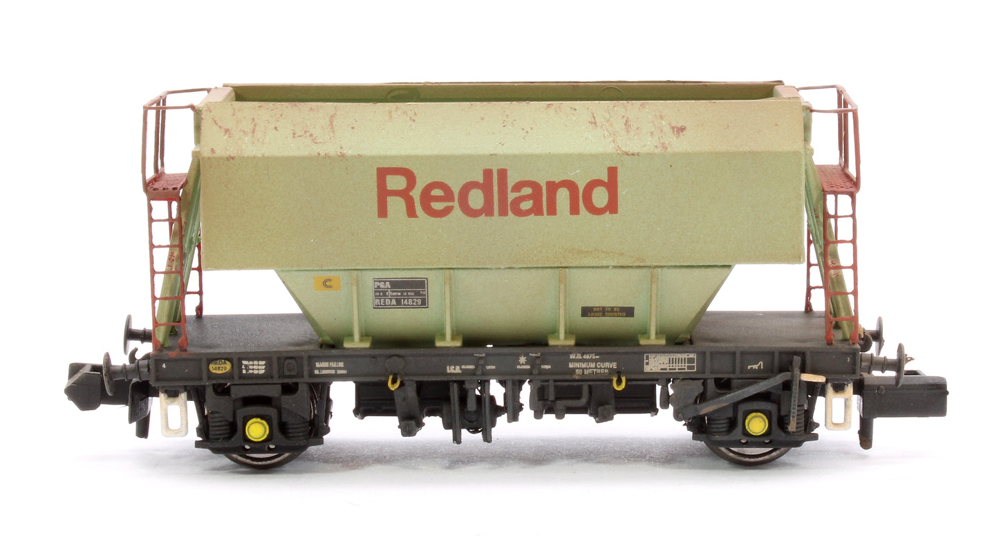 Set of 3 Redland PGA 51T Hopper Wagons - Weathered