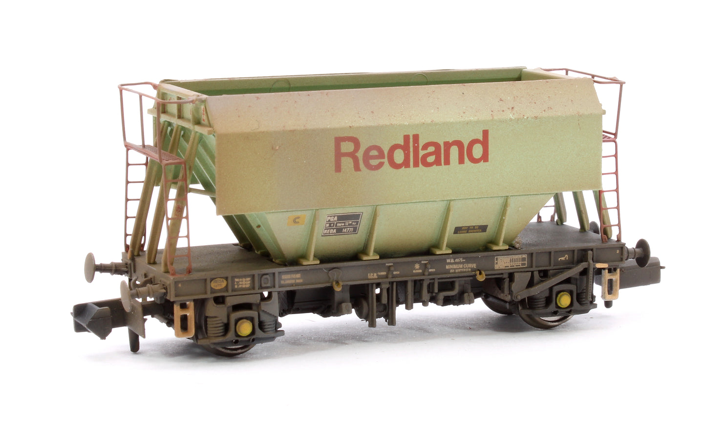 Set of 3 Redland PGA 51T Hopper Wagons - Weathered