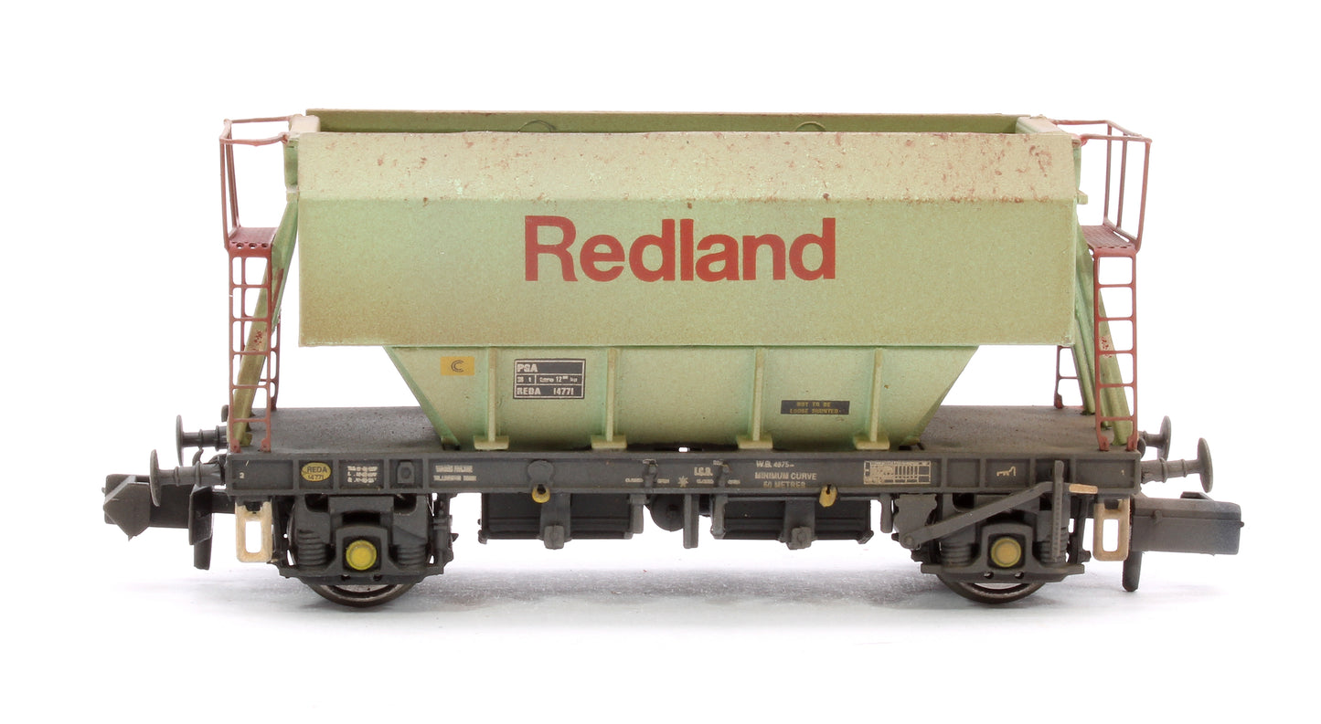 Set of 3 Redland PGA 51T Hopper Wagons - Weathered