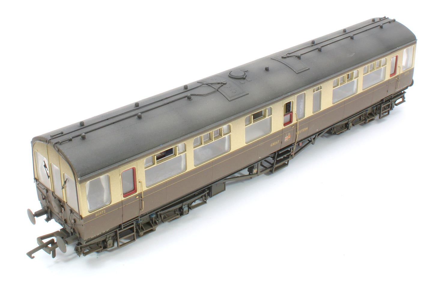 BL-201-006W Bespoke Weathered Black Label GWR Great Western Q13 Inspection Saloon, GWR Chocolate & Cream (Twin Cities) 80972