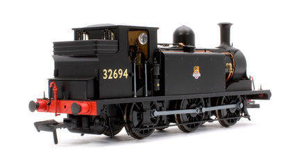 LBSCR Stroudley ‘E1’ 0-6-0T No. 32694 BR Unlined Black (Early Emblem) - Steam Tank Locomotive - DCC Sound