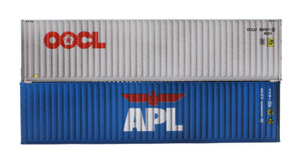 40ft' High Cube Container OOCL 897811/APL 608507 0 - Weathered