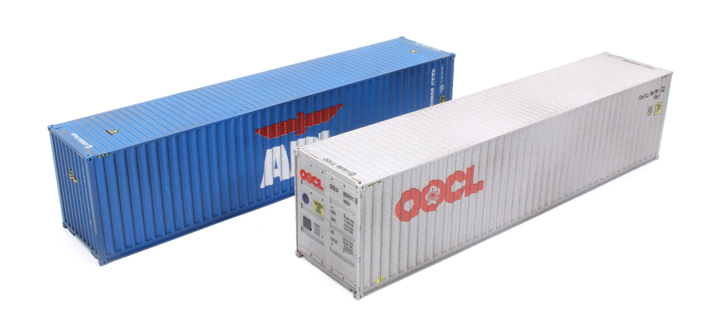 40ft' High Cube Container OOCL 897811/APL 608507 0 - Weathered