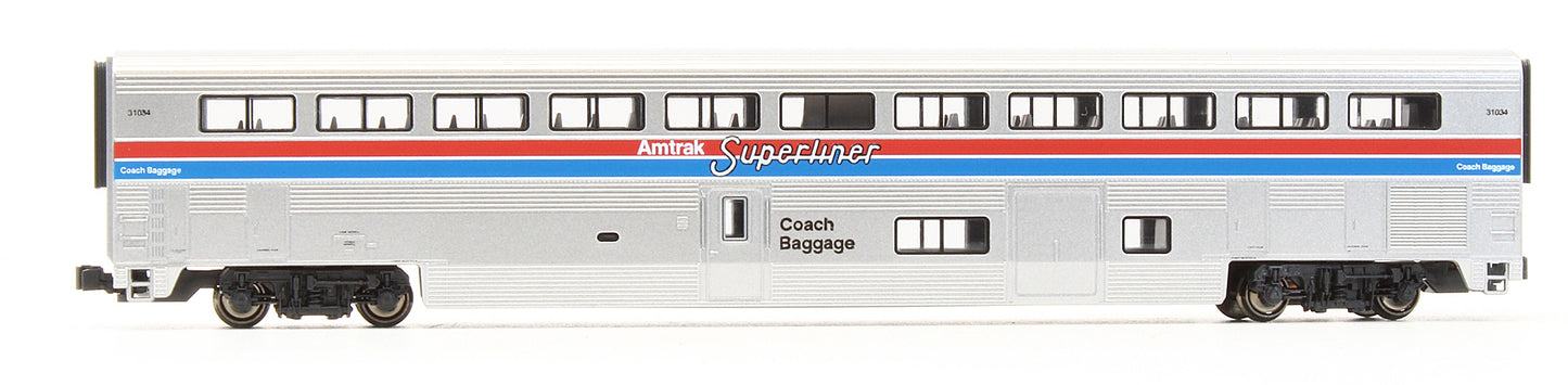 Pre-Owned Amtrak Superliner Passenger Car Phase II 4 Car Set A