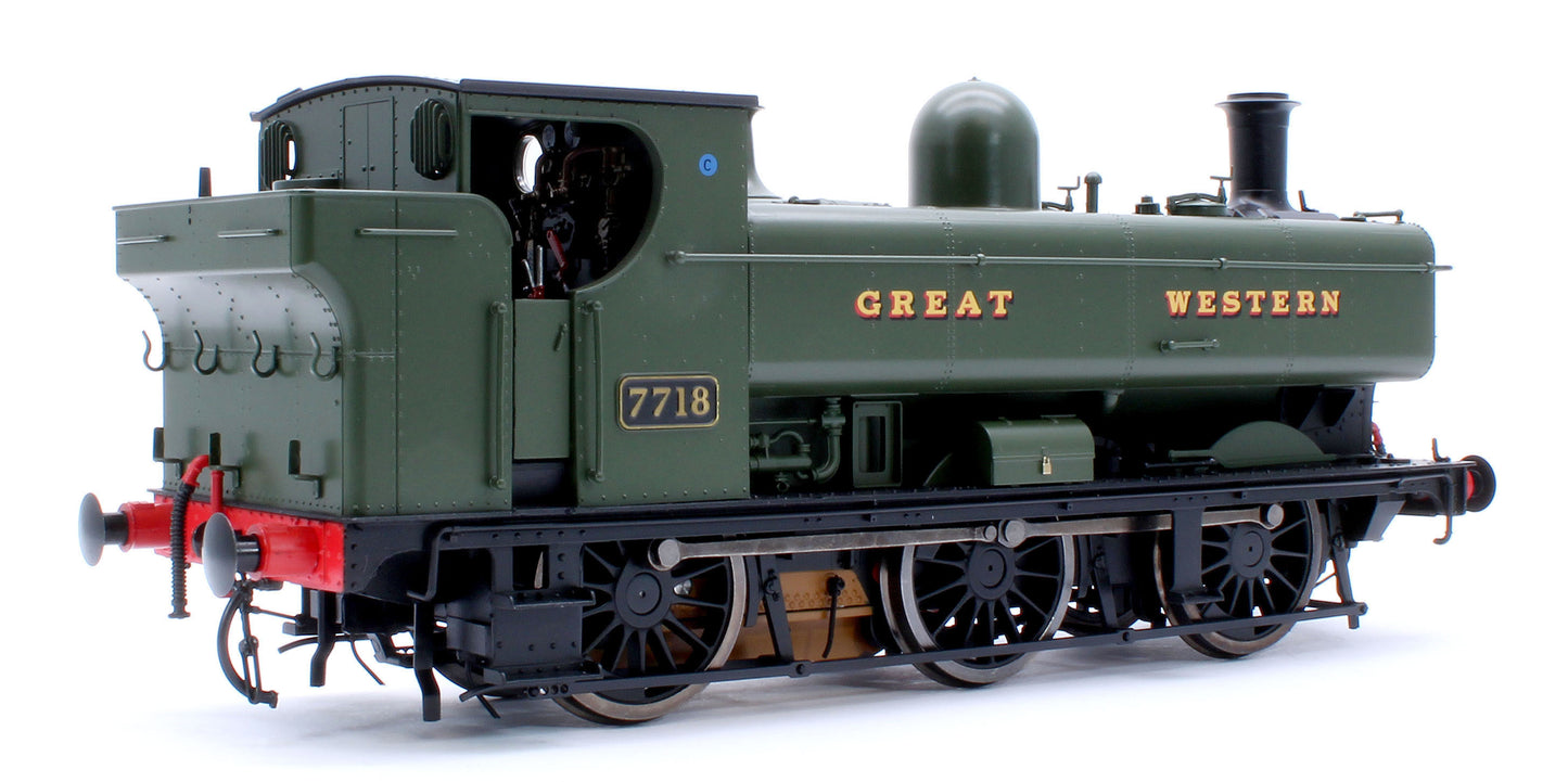 Class 57xx Pannier 'Great Western' Green 7718 - Steam Tank Locomotive - DCC Fitted