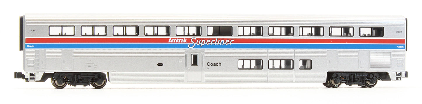 Pre-Owned Amtrak Superliner Passenger Car Phase II 4 Car Set B