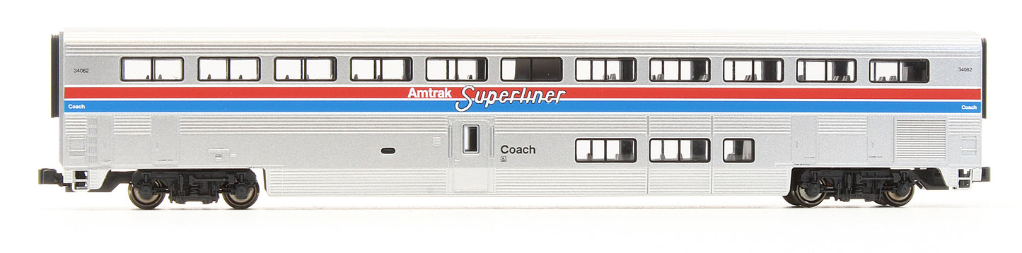 Pre-Owned Amtrak Superliner Passenger Car Phase II 4 Car Set B