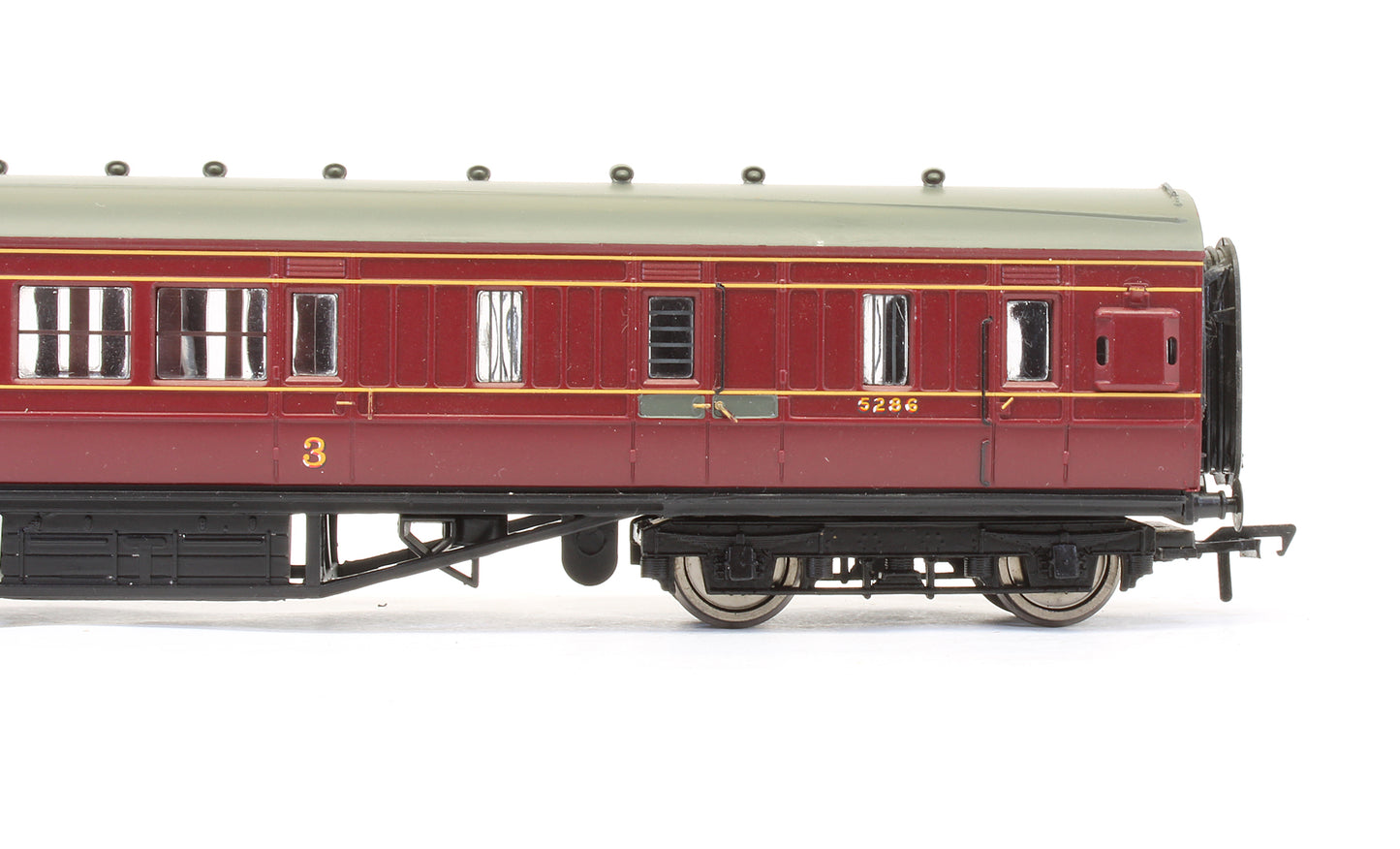 Pre-Owned 57' Corridor Brake Third Coach LMS Crimson '5286'
