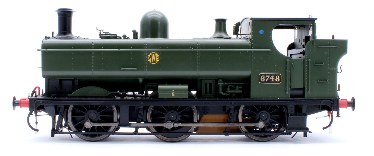 Class 57xx Pannier GWR Shirtbutton Green 6748 - Steam Tank Locomotive