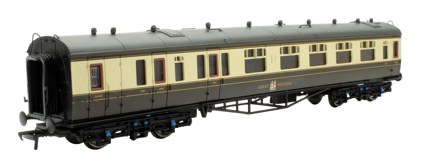 Pre-Owned 34-075C Collett Composite 3rd Brake GWR Chocolate & Cream '6706'