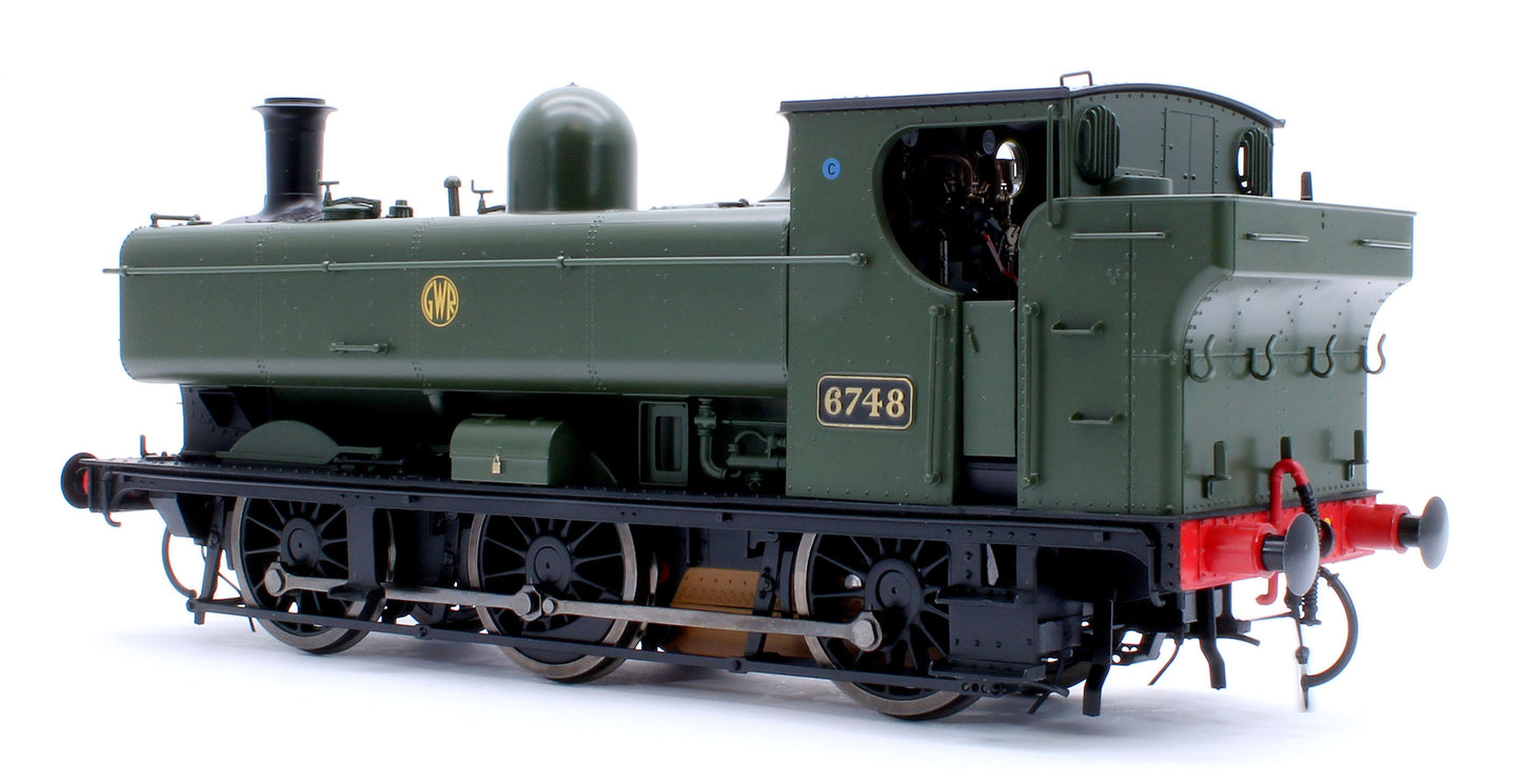 Class 57xx Pannier GWR Shirtbutton Green 6748 - Steam Tank Locomotive