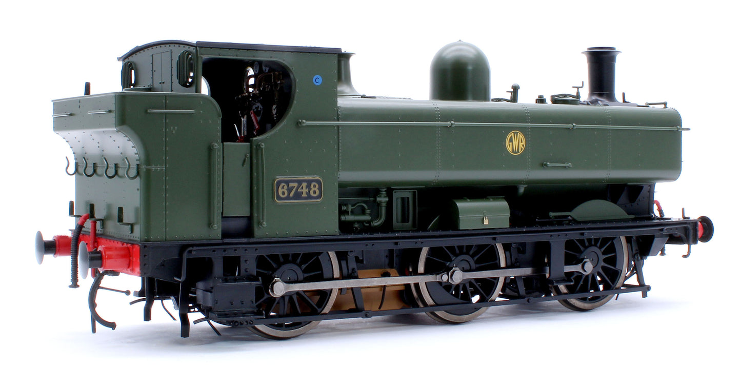 Class 57xx Pannier GWR Shirtbutton Green 6748 - Steam Tank Locomotive