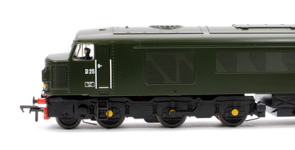 Class 45 Split Headcode D25 BR Plain Green (Small Yellow Panels) Diesel Locomotive - DCC Sound