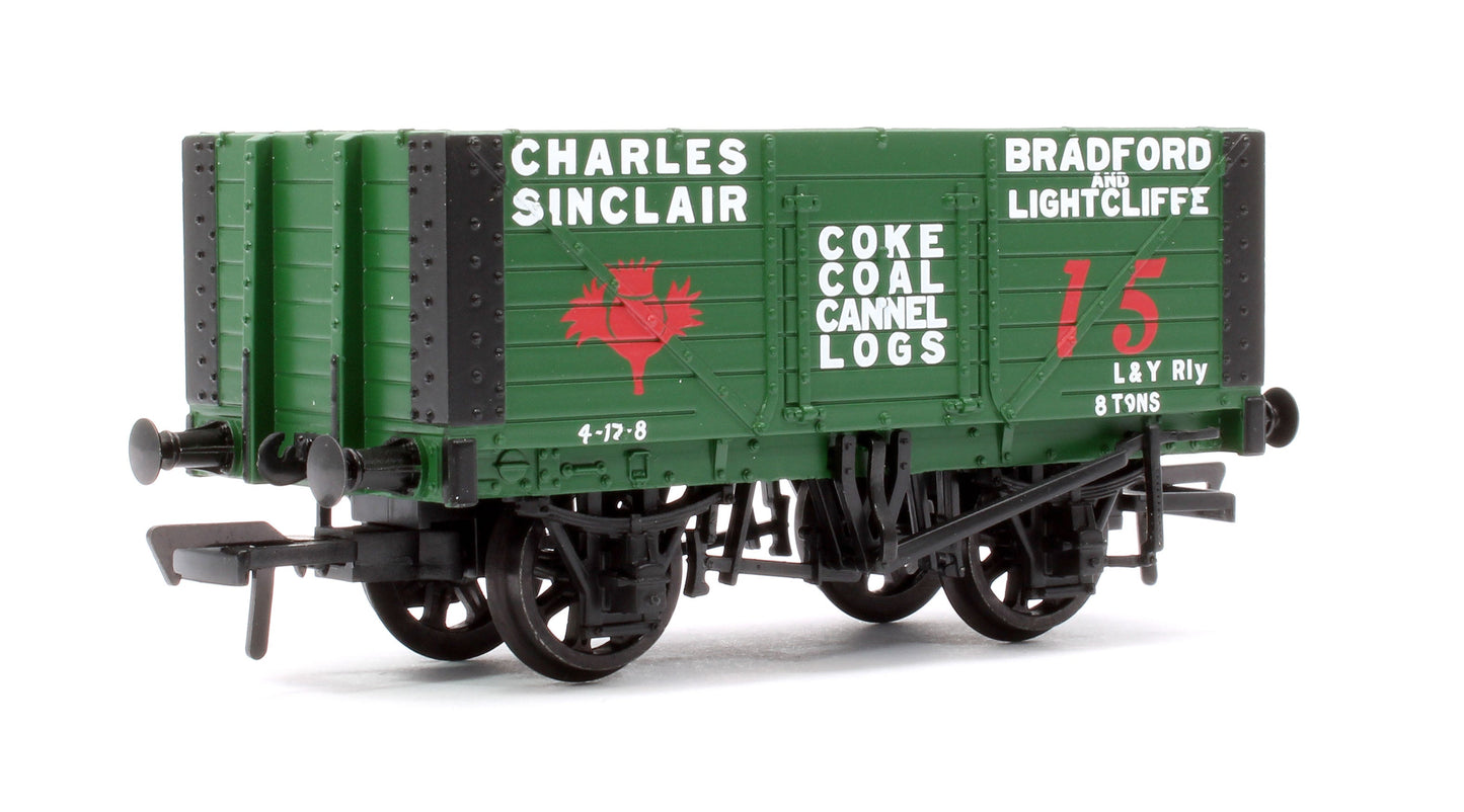 Pre-Owned 7 Plank Fixed End Wagon 'Charles Sinclair' Green No.15