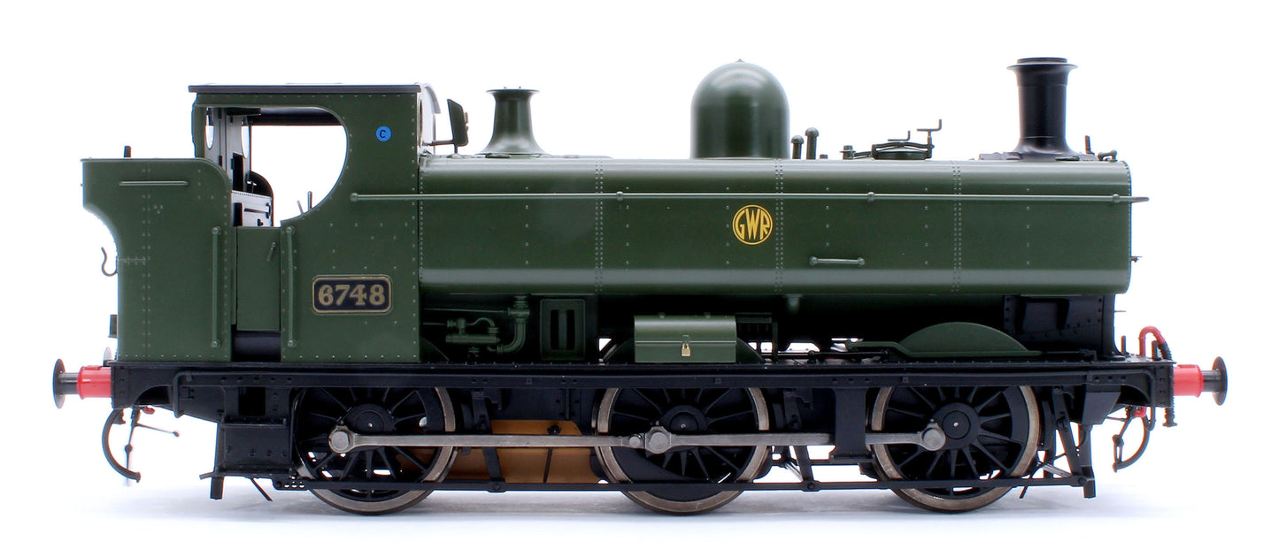 Class 57xx Pannier GWR Shirtbutton Green 6748 - Steam Tank Locomotive - Sound Fitted