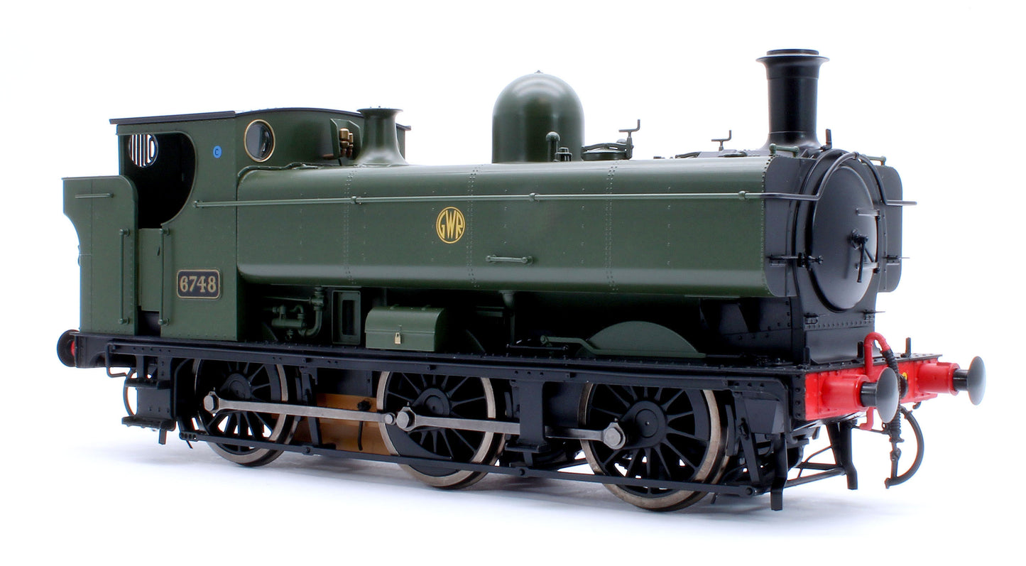 Class 57xx Pannier GWR Shirtbutton Green 6748 - Steam Tank Locomotive - Sound Fitted