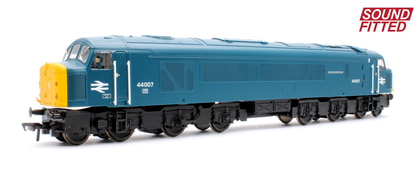 Class 44 Disc Headcode 44007 'Ingleborough' BR Blue Diesel Locomotive - DCC Sound