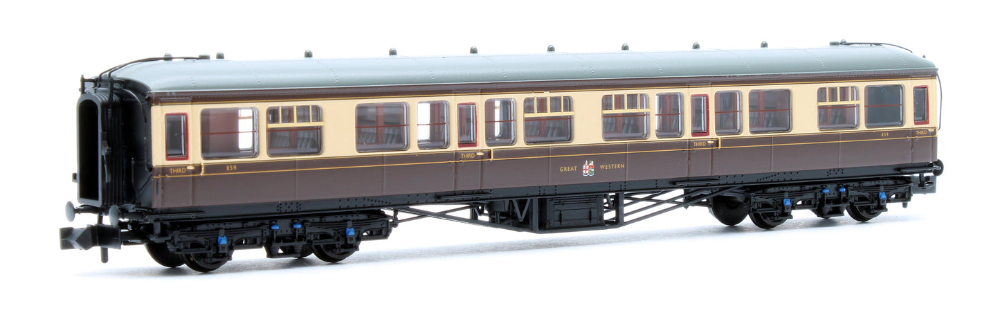 GWR Hawksworth Third Corridor GWR Chocolate & Cream No.859