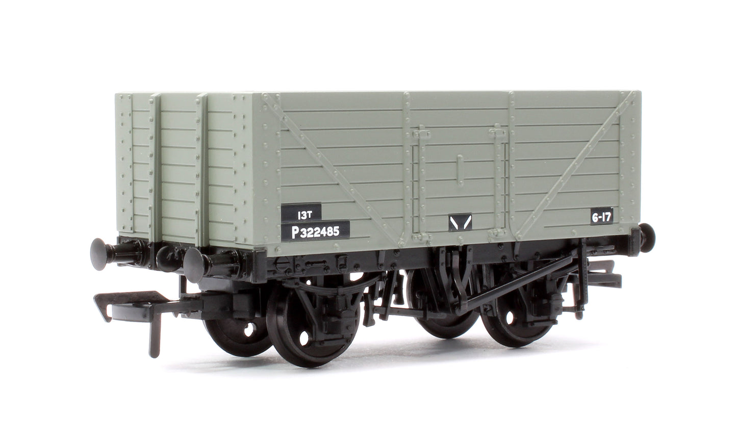 8 Plank Fixed End Wagon BR Grey (Early) No.P322485