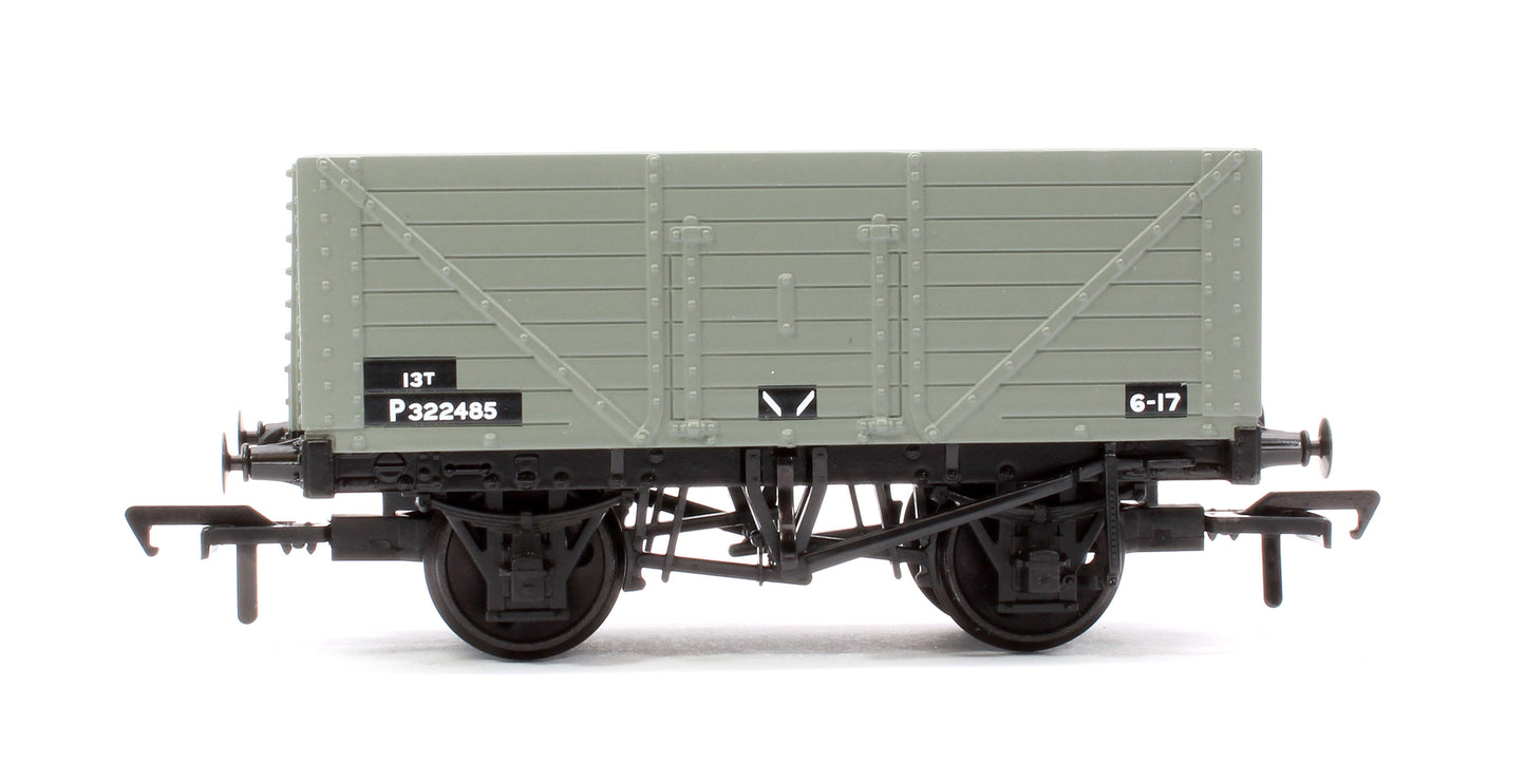 8 Plank Fixed End Wagon BR Grey (Early) No.P322485