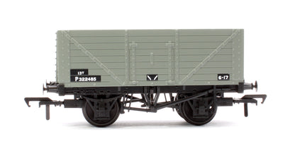 8 Plank Fixed End Wagon BR Grey (Early) No.P322485