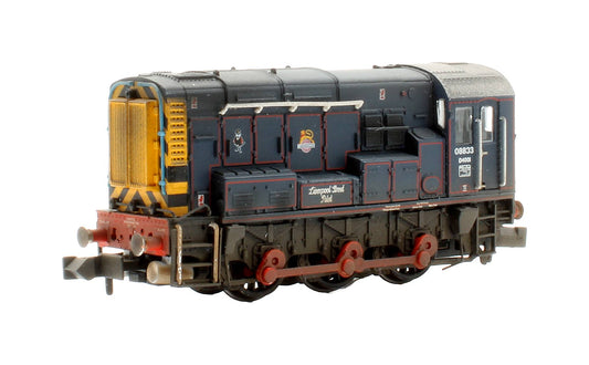 Pre-Owned 371-015ESF Class 08 08833 'Liverpool Street Pilot' BR/GER Lined Blue (Early Emblem) Diesel Shunter - DCC Sound - Custom Weathered
