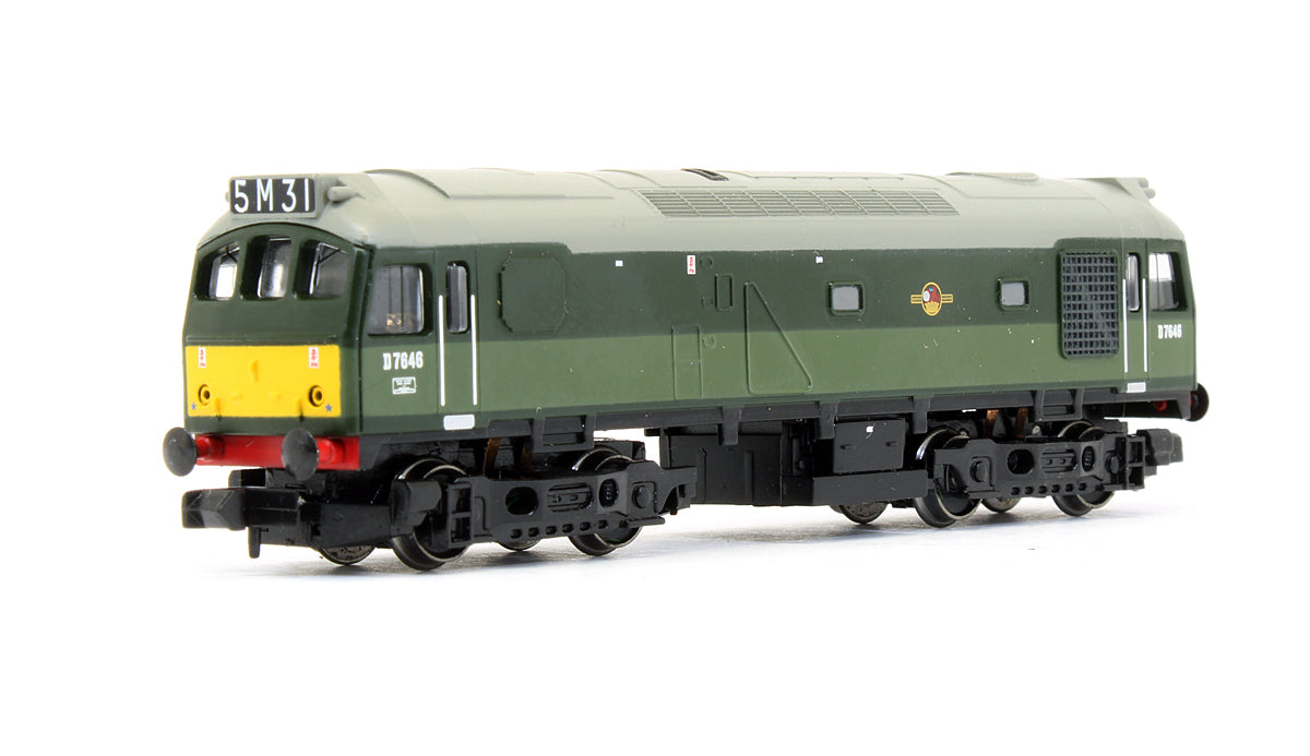 Pre-Owned Class 25/3 D7646 BR Two Tone Green Diesel Locomotive