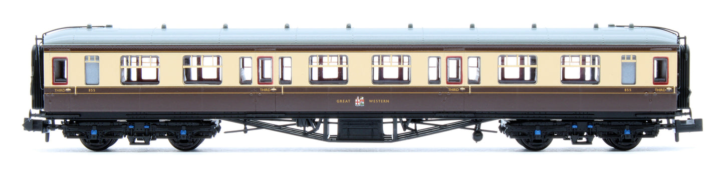 Pre-Owned 374-536B GWR Hawksworth Third Corridor GWR Chocolate & Cream No.855