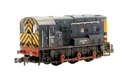 Pre-Owned 371-015ESF Class 08 08833 'Liverpool Street Pilot' BR/GER Lined Blue (Early Emblem) Diesel Shunter - DCC Sound - Custom Weathered