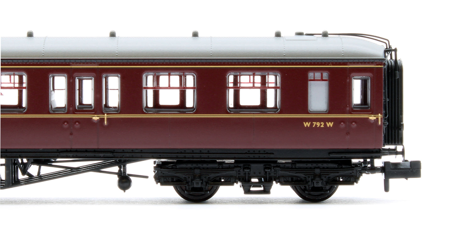 GWR Hawksworth Second Corridor BR Maroon W792W