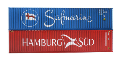 40Ft' Container Hamburg 533057 6/ Safmarine 035091 Twin Pack - Weathered