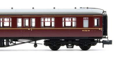 GWR Hawksworth Second Corridor BR Maroon W1723W