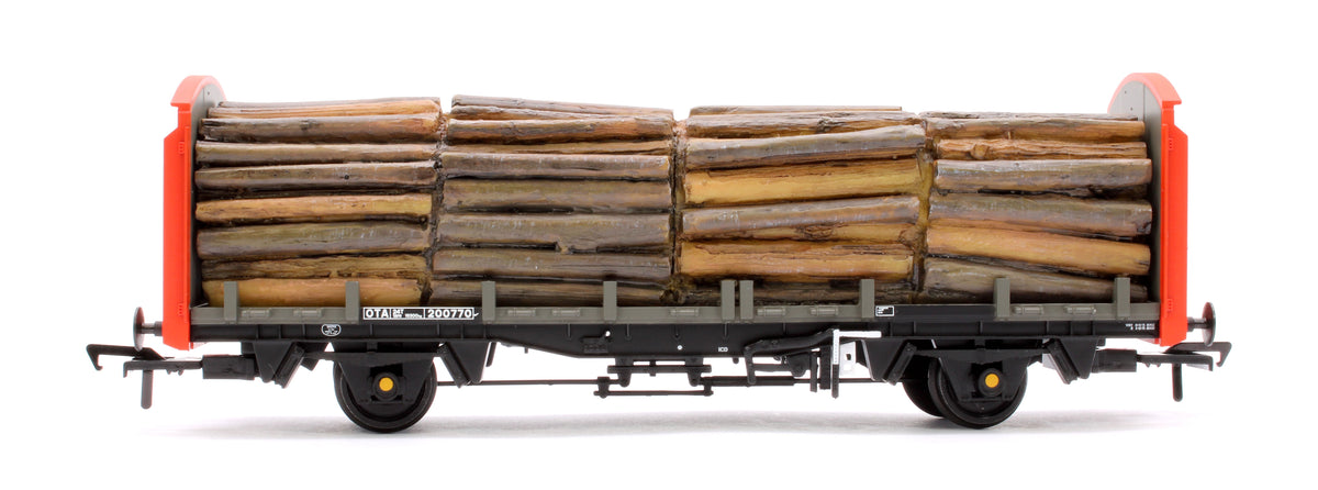 Pre-Owned BR OTA Timber Wagon BR Railfreight Red (With Load) No.200770