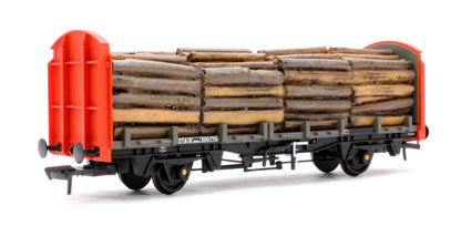 Pre-Owned BR OTA Timber Wagon BR Railfreight Red (With Load) No.200770
