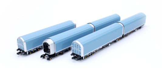 N/2mm 5-car Arbel WIA car carrier with RfD squadron branding. Wagon number 85 70 4971 001-8