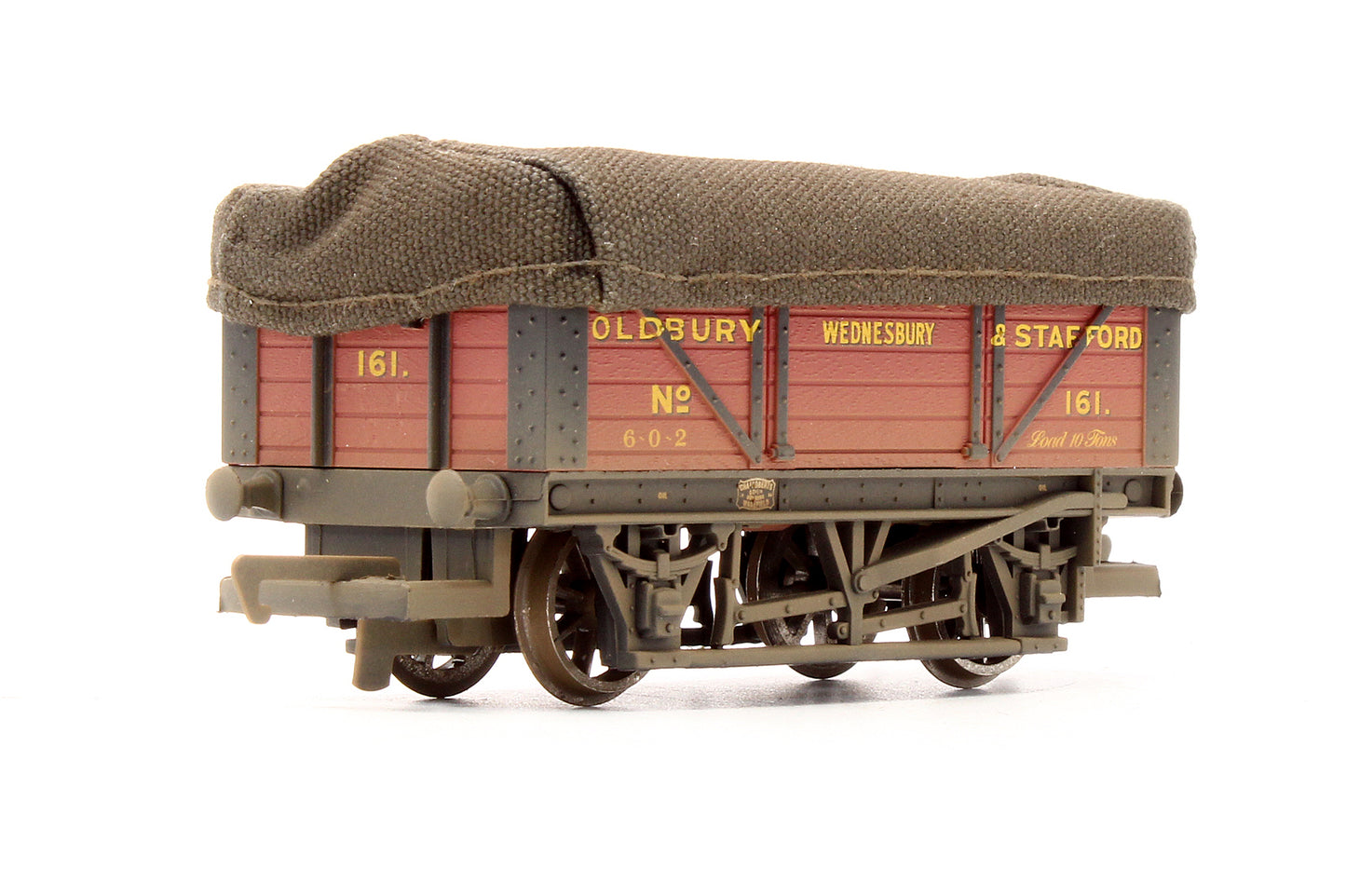 Pre-Owned R6211A 'Chance & Hunt' 7 Plank Wagon With Sheet Rail & Cover No.161 - Weathered