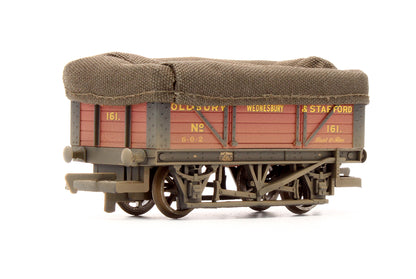 Pre-Owned R6211A 'Chance & Hunt' 7 Plank Wagon With Sheet Rail & Cover No.161 - Weathered